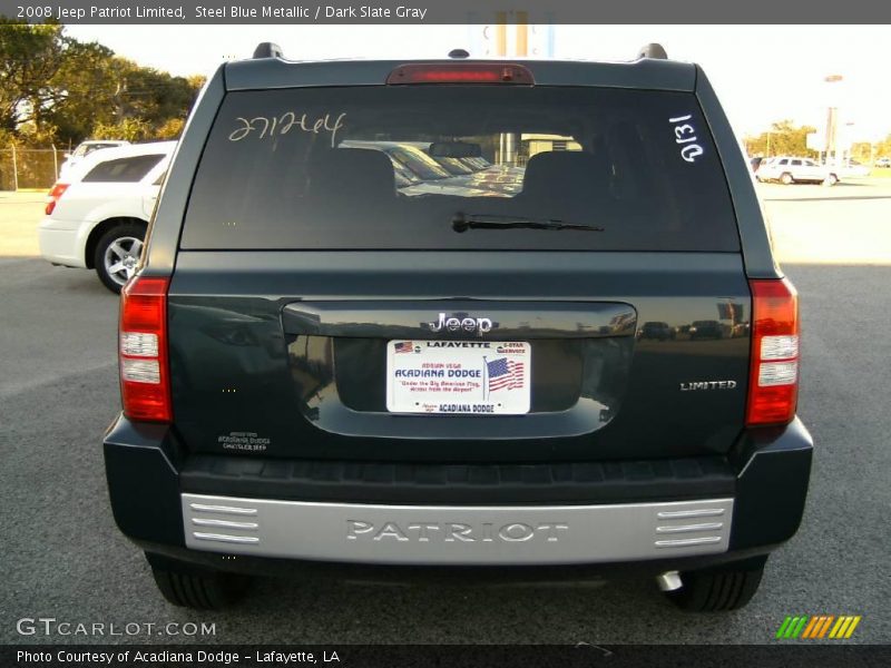 Steel Blue Metallic / Dark Slate Gray 2008 Jeep Patriot Limited