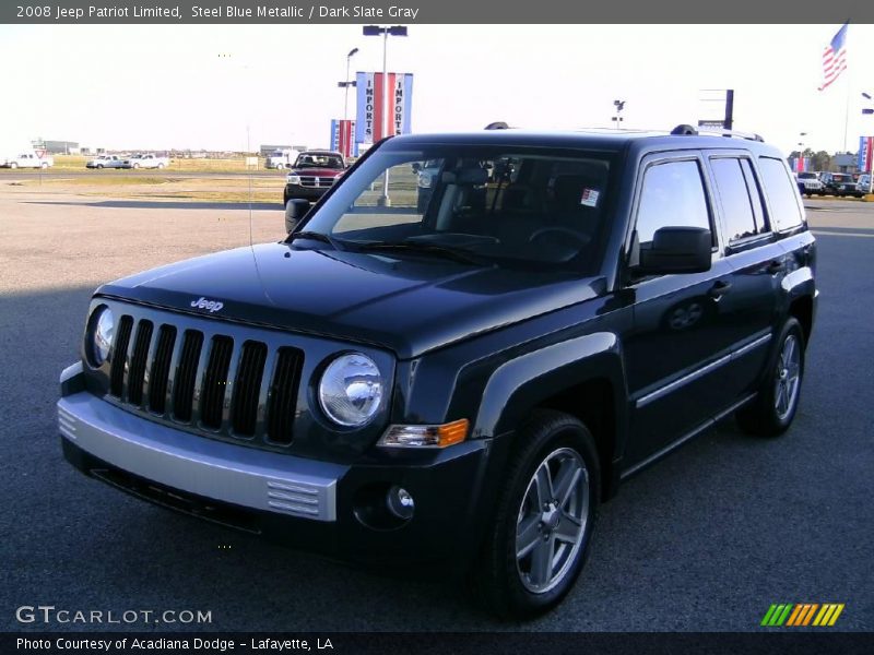 Steel Blue Metallic / Dark Slate Gray 2008 Jeep Patriot Limited