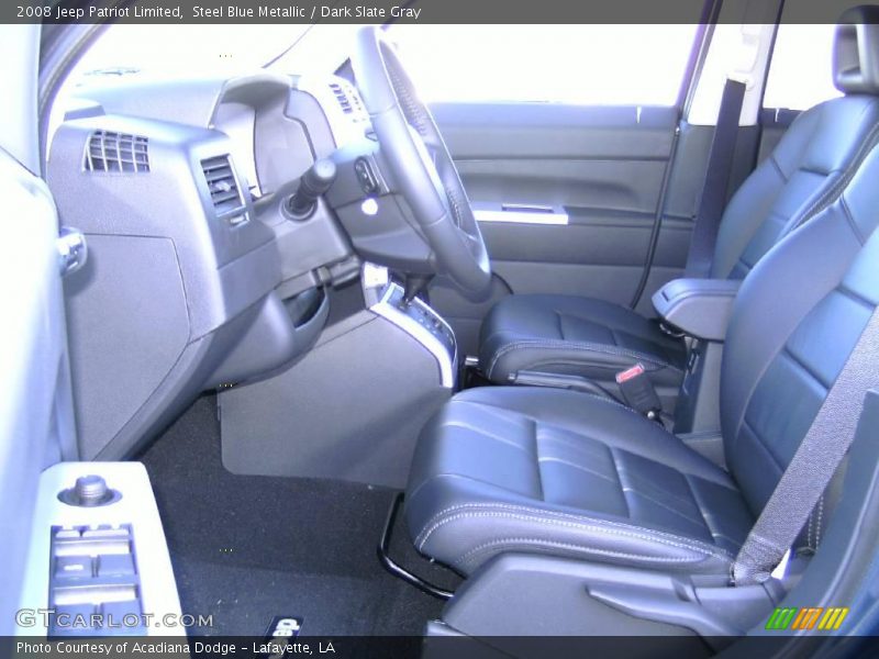Steel Blue Metallic / Dark Slate Gray 2008 Jeep Patriot Limited