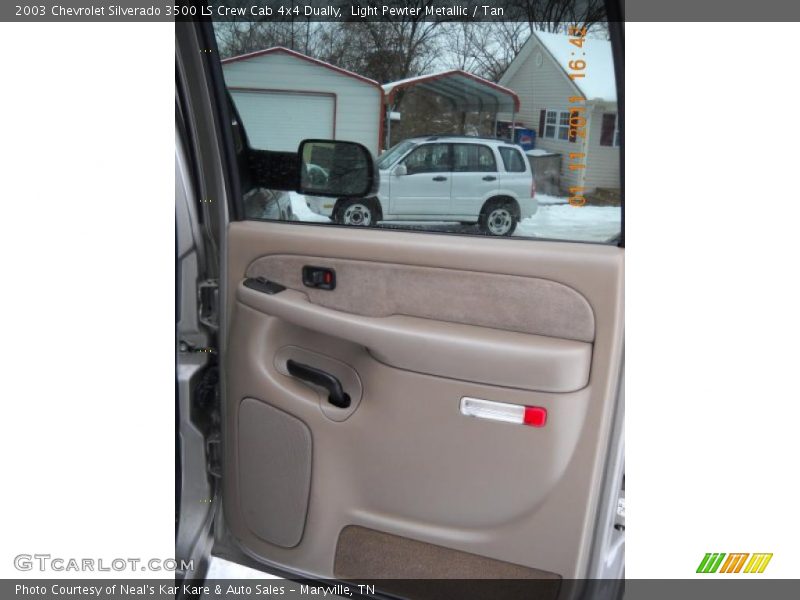 Light Pewter Metallic / Tan 2003 Chevrolet Silverado 3500 LS Crew Cab 4x4 Dually