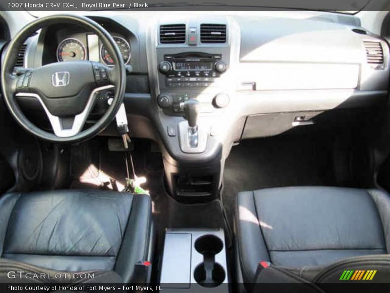 Royal Blue Pearl / Black 2007 Honda CR-V EX-L