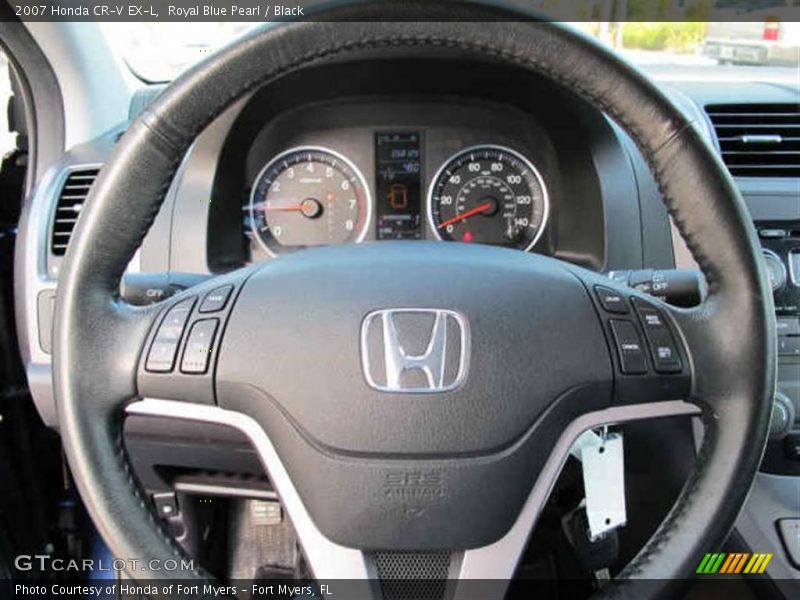 Royal Blue Pearl / Black 2007 Honda CR-V EX-L