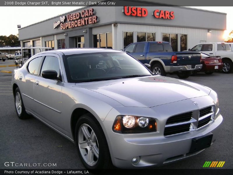 Bright Silver Metallic / Dark Slate Gray 2008 Dodge Charger SXT