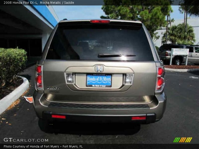 Mocha Metallic / Saddle 2008 Honda Pilot EX-L