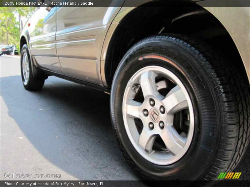 Mocha Metallic / Saddle 2008 Honda Pilot EX-L