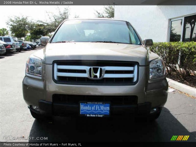 Mocha Metallic / Saddle 2008 Honda Pilot EX-L