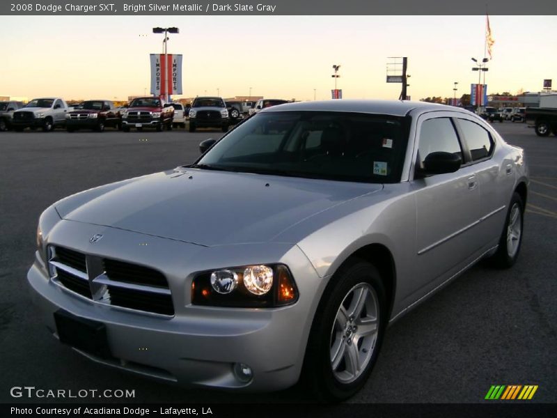 Bright Silver Metallic / Dark Slate Gray 2008 Dodge Charger SXT