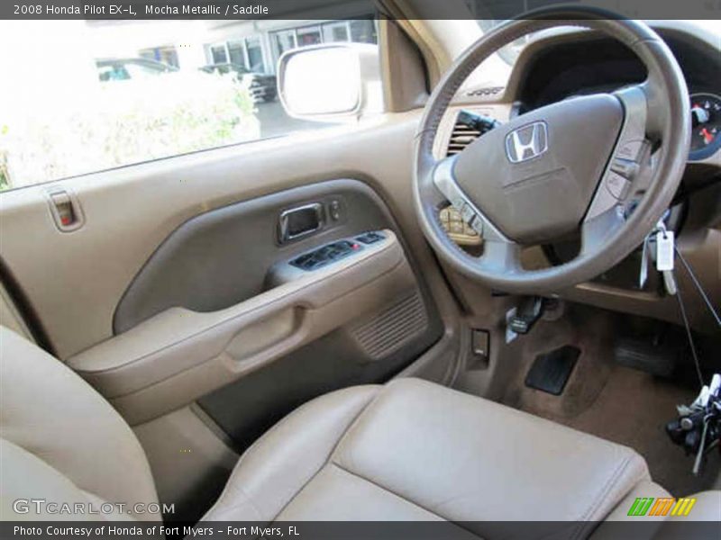 Mocha Metallic / Saddle 2008 Honda Pilot EX-L