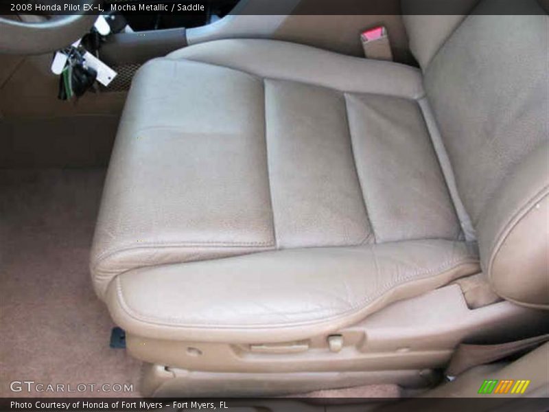 Mocha Metallic / Saddle 2008 Honda Pilot EX-L