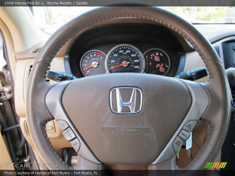 Mocha Metallic / Saddle 2008 Honda Pilot EX-L