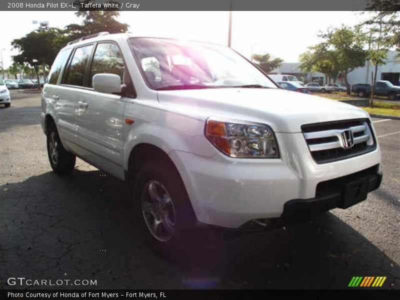 Taffeta White / Gray 2008 Honda Pilot EX-L
