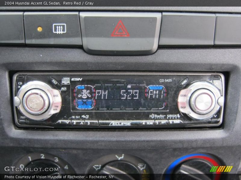 Retro Red / Gray 2004 Hyundai Accent GL Sedan
