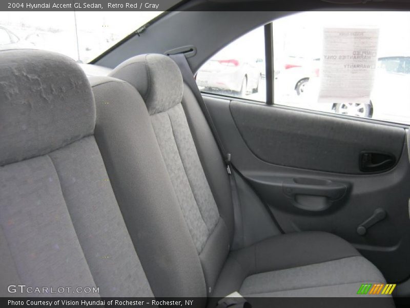 Retro Red / Gray 2004 Hyundai Accent GL Sedan