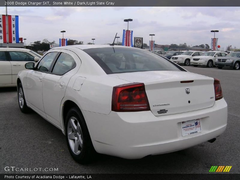 Stone White / Dark/Light Slate Gray 2008 Dodge Charger SXT