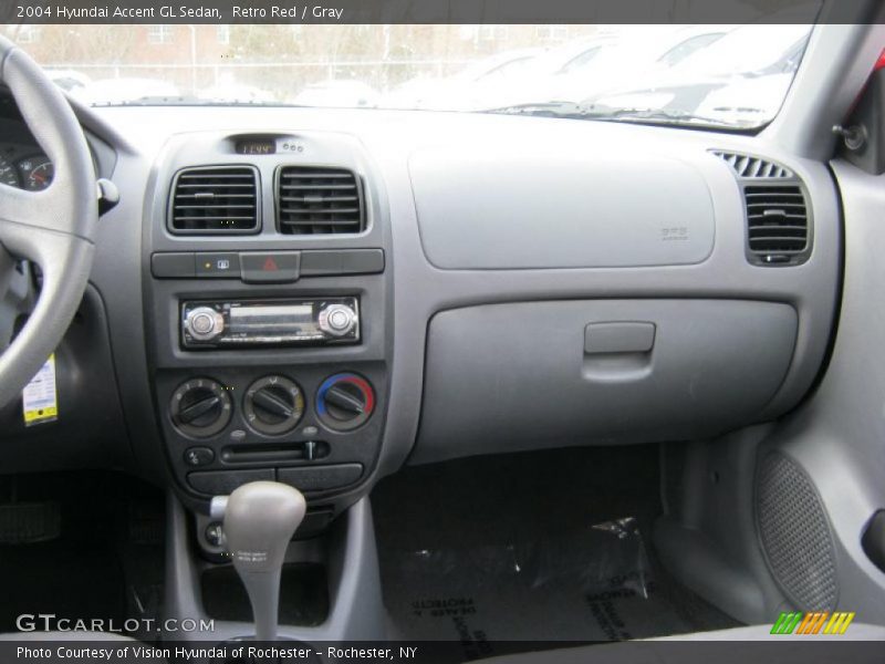 Retro Red / Gray 2004 Hyundai Accent GL Sedan