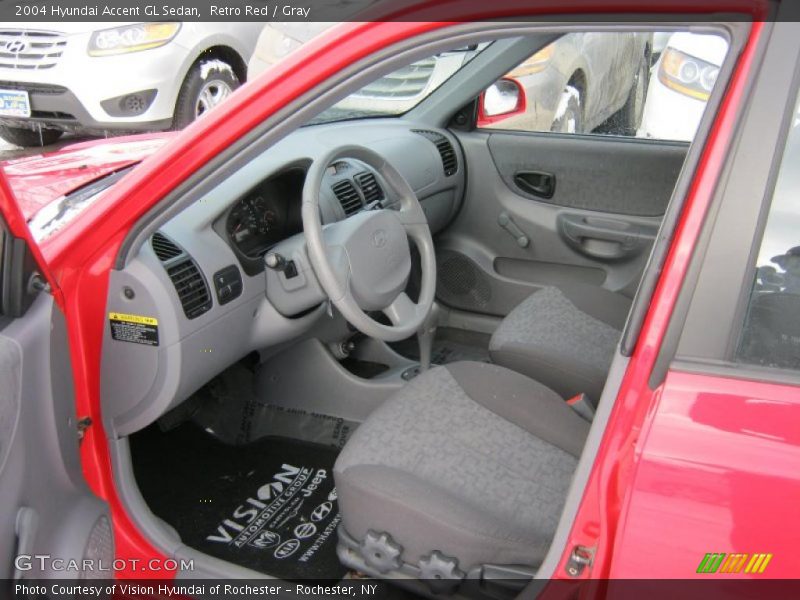  2004 Accent GL Sedan Gray Interior