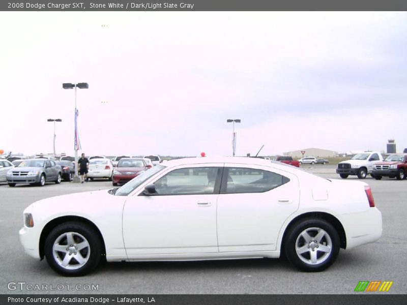 Stone White / Dark/Light Slate Gray 2008 Dodge Charger SXT