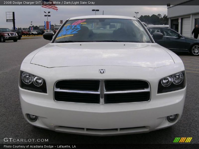 Stone White / Dark/Light Slate Gray 2008 Dodge Charger SXT