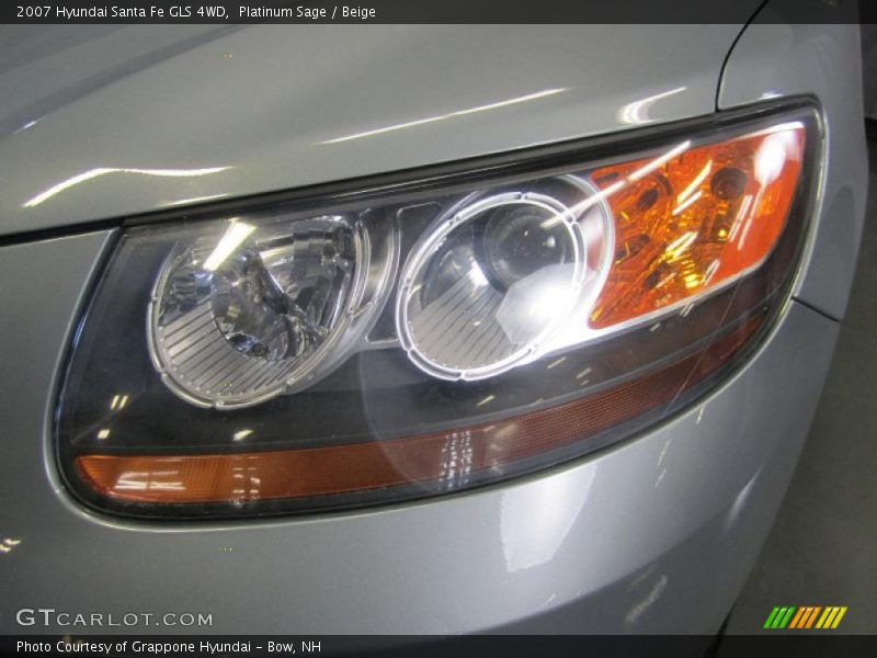 Platinum Sage / Beige 2007 Hyundai Santa Fe GLS 4WD