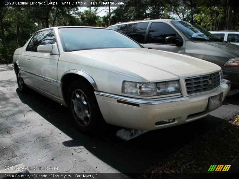 White Diamond Pearl / Neutral Shale 1998 Cadillac Eldorado Coupe