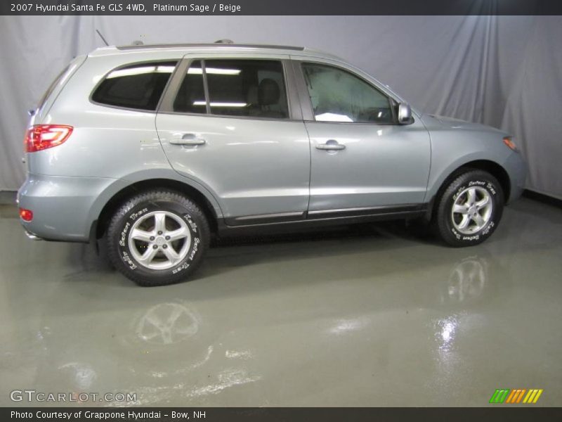 Platinum Sage / Beige 2007 Hyundai Santa Fe GLS 4WD