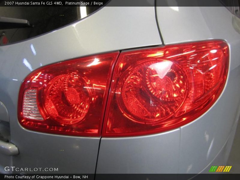 Platinum Sage / Beige 2007 Hyundai Santa Fe GLS 4WD