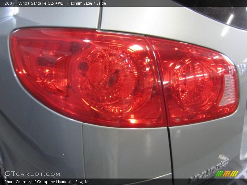 Platinum Sage / Beige 2007 Hyundai Santa Fe GLS 4WD