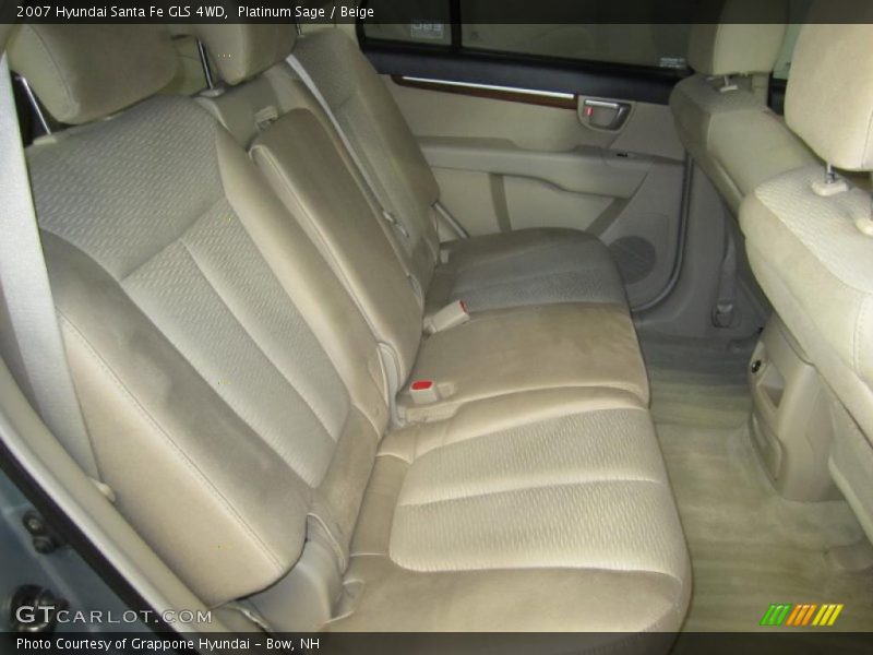 Platinum Sage / Beige 2007 Hyundai Santa Fe GLS 4WD