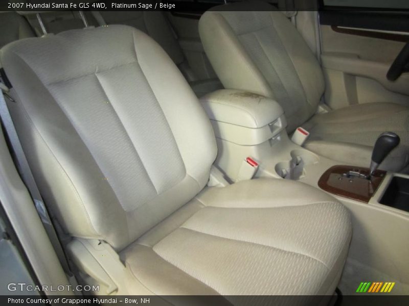 Platinum Sage / Beige 2007 Hyundai Santa Fe GLS 4WD