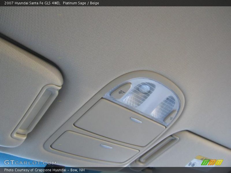 Platinum Sage / Beige 2007 Hyundai Santa Fe GLS 4WD