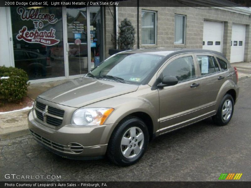 Light Khaki Metallic / Dark Slate Gray 2008 Dodge Caliber SE