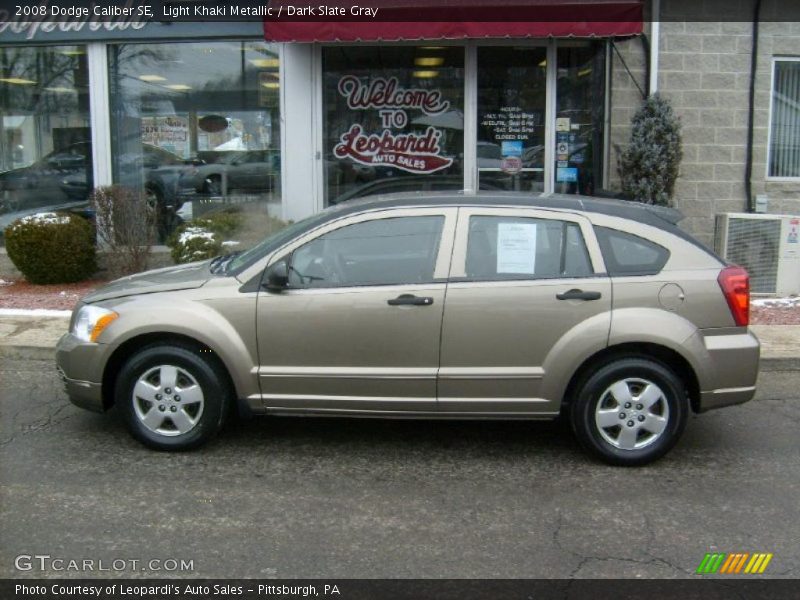 Light Khaki Metallic / Dark Slate Gray 2008 Dodge Caliber SE