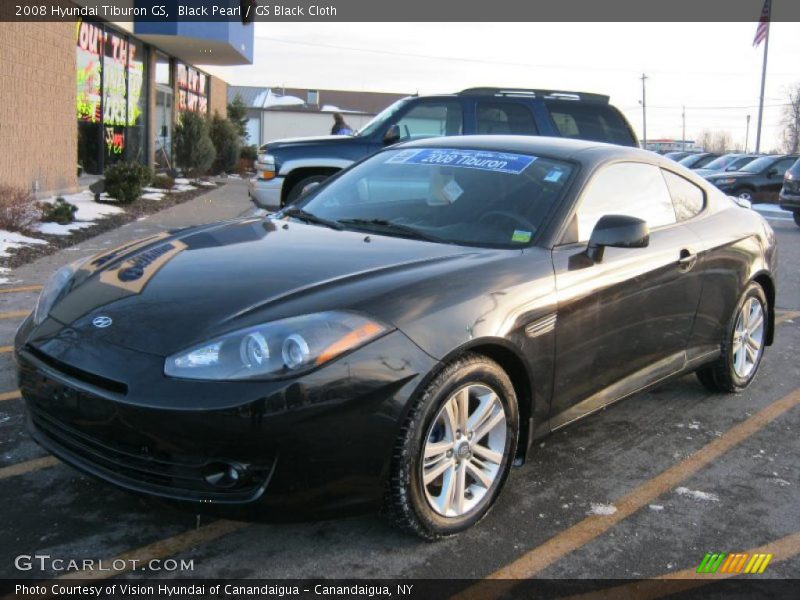 Black Pearl / GS Black Cloth 2008 Hyundai Tiburon GS