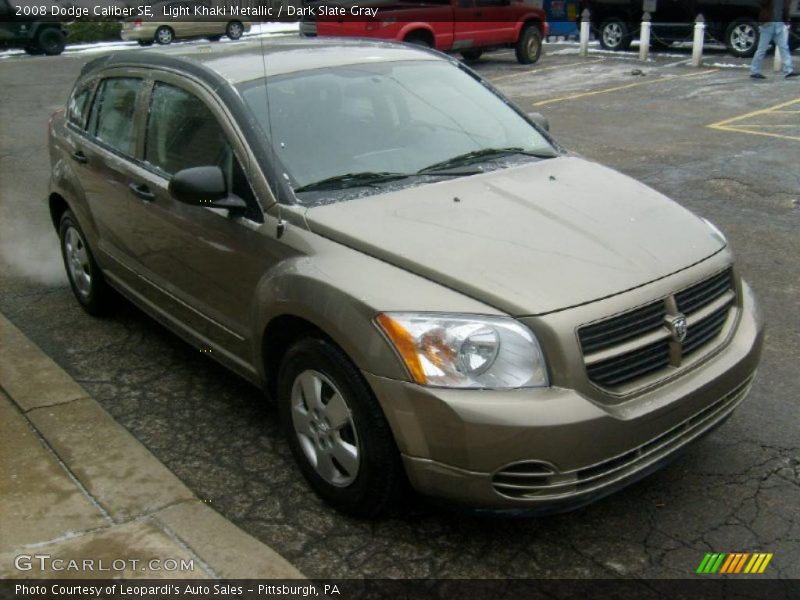 Light Khaki Metallic / Dark Slate Gray 2008 Dodge Caliber SE
