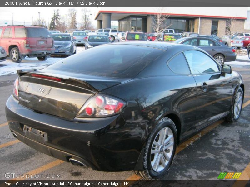 Black Pearl / GS Black Cloth 2008 Hyundai Tiburon GS
