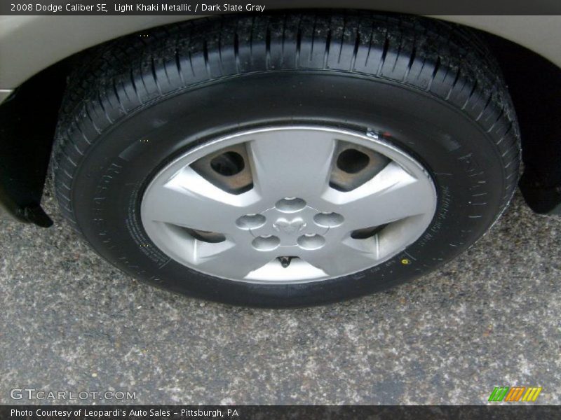 Light Khaki Metallic / Dark Slate Gray 2008 Dodge Caliber SE