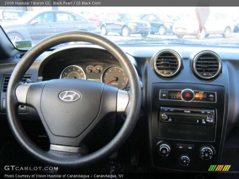 Black Pearl / GS Black Cloth 2008 Hyundai Tiburon GS