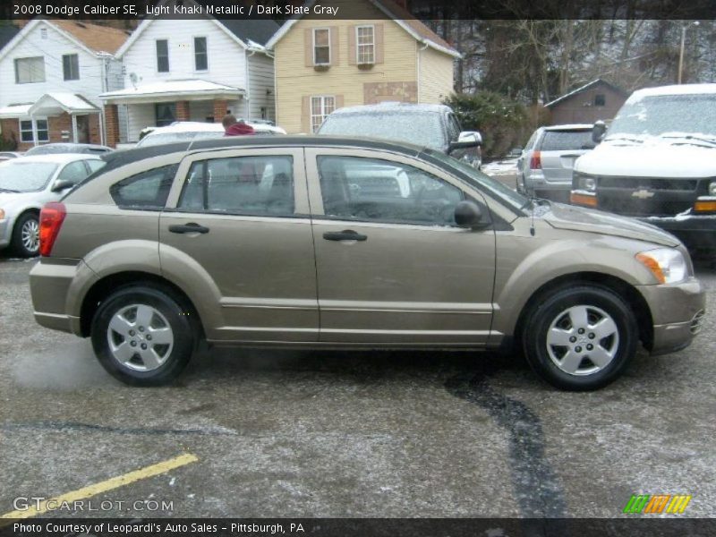 Light Khaki Metallic / Dark Slate Gray 2008 Dodge Caliber SE