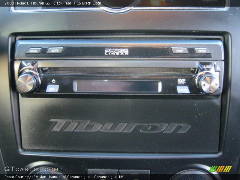 Black Pearl / GS Black Cloth 2008 Hyundai Tiburon GS