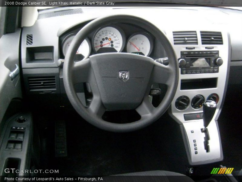Light Khaki Metallic / Dark Slate Gray 2008 Dodge Caliber SE