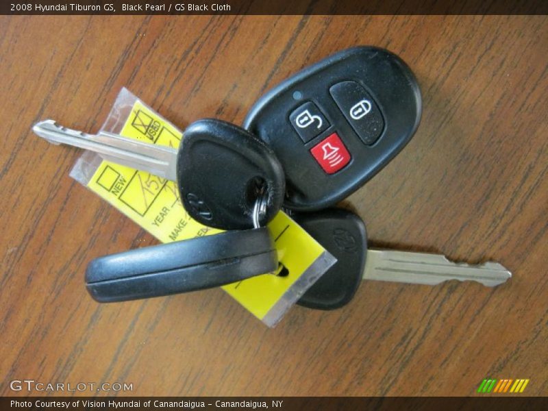 Black Pearl / GS Black Cloth 2008 Hyundai Tiburon GS