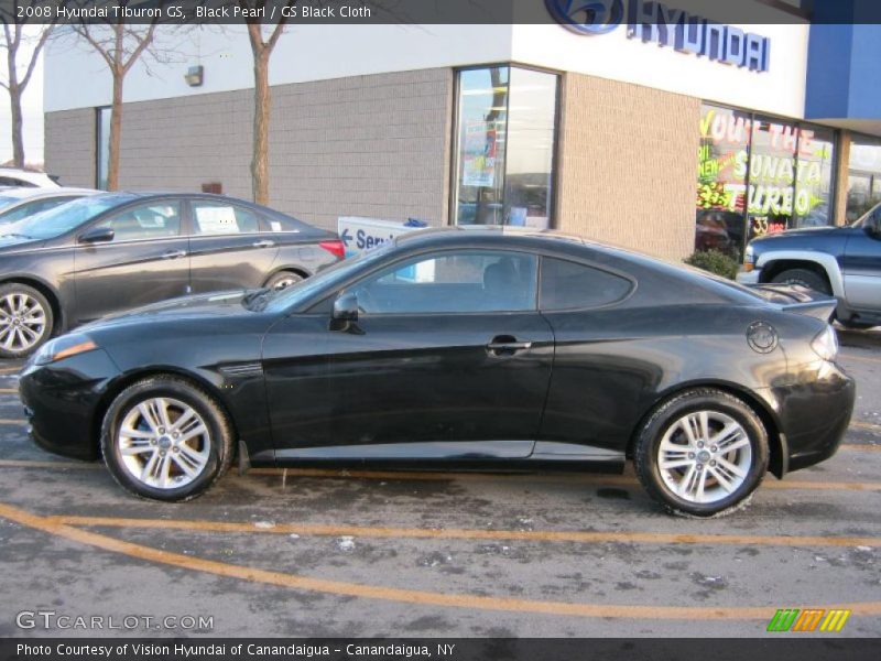 Black Pearl / GS Black Cloth 2008 Hyundai Tiburon GS