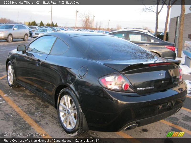Black Pearl / GS Black Cloth 2008 Hyundai Tiburon GS