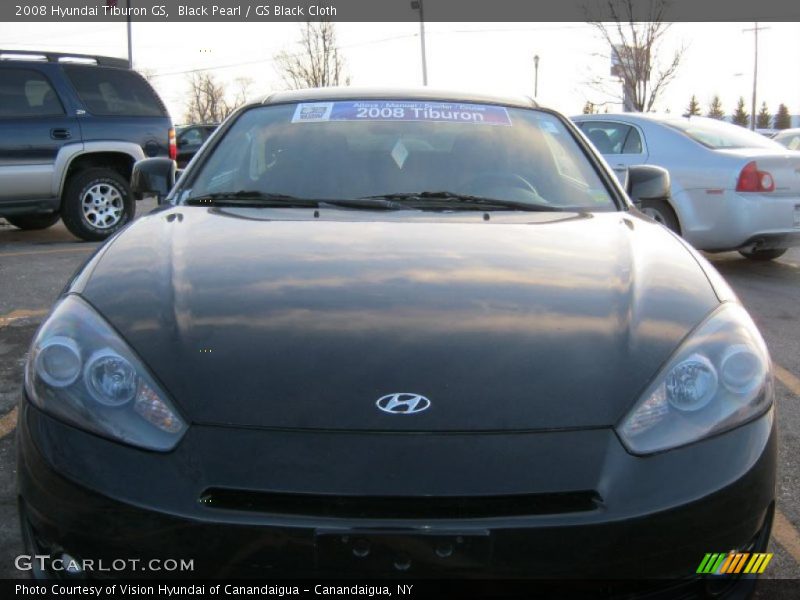 Black Pearl / GS Black Cloth 2008 Hyundai Tiburon GS