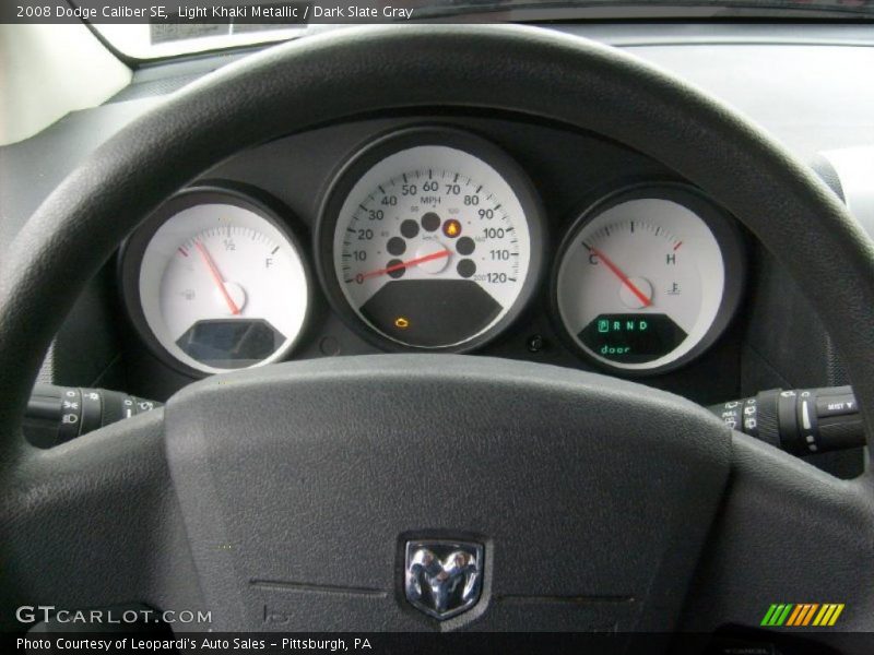Light Khaki Metallic / Dark Slate Gray 2008 Dodge Caliber SE