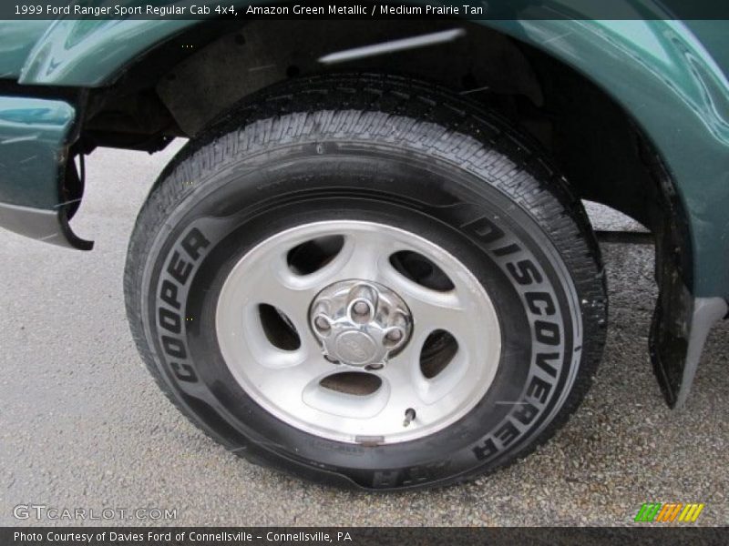 Amazon Green Metallic / Medium Prairie Tan 1999 Ford Ranger Sport Regular Cab 4x4