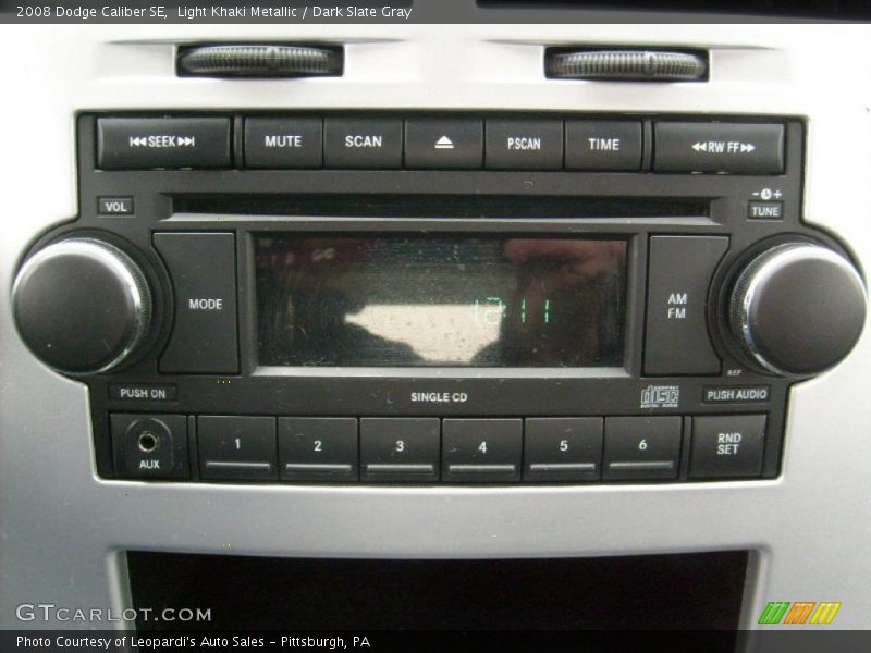 Light Khaki Metallic / Dark Slate Gray 2008 Dodge Caliber SE