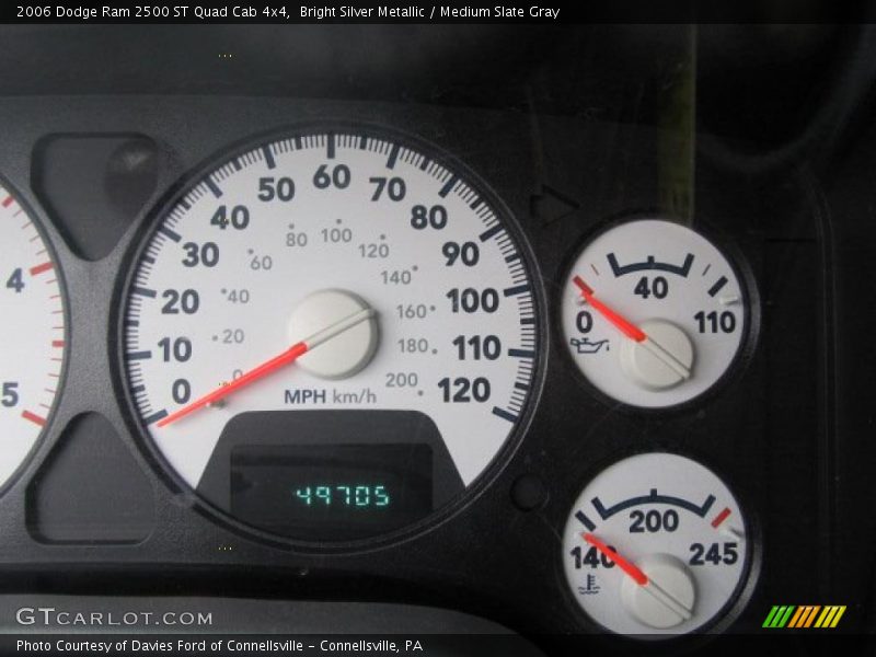 Bright Silver Metallic / Medium Slate Gray 2006 Dodge Ram 2500 ST Quad Cab 4x4