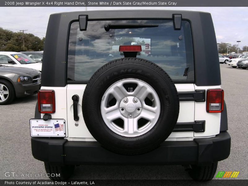 Stone White / Dark Slate Gray/Medium Slate Gray 2008 Jeep Wrangler X 4x4 Right Hand Drive