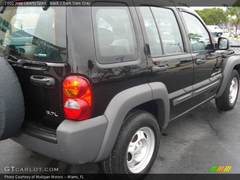 Black / Dark Slate Gray 2002 Jeep Liberty Sport